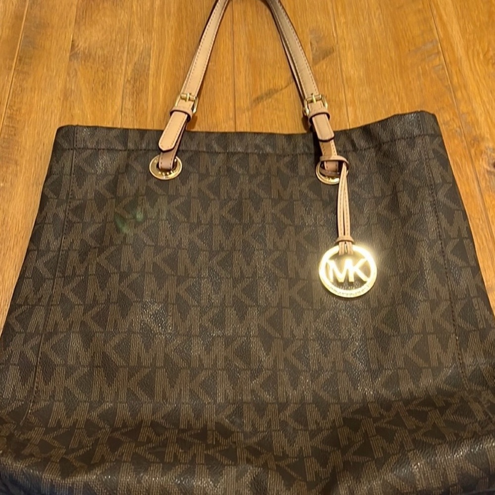 Michael Kors Dark Brown Monogram Tote